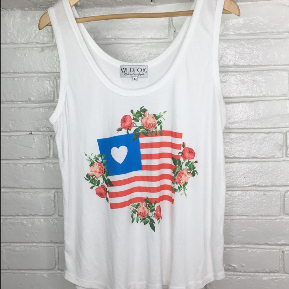 WILDFOX Granny Flag America Tank